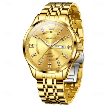 Olevs 3620 CH For Men - Gold